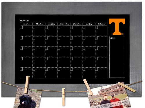 Tennessee Volunteers 1014-Monthly Chalkboard with frame  & clothespins