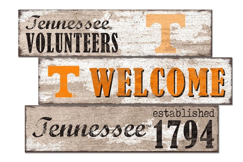 Tennessee Volunteers 1027-Welcome 3 Plank