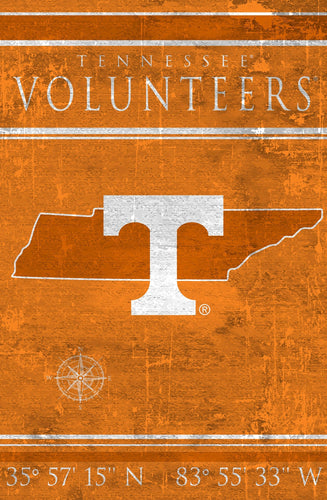 Tennessee Volunteers 1038-Coordinates 17x26