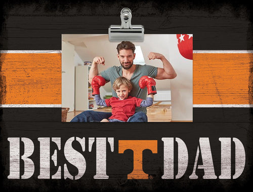 Tennessee Volunteers 2016-Best Dad Striped Clip Frame