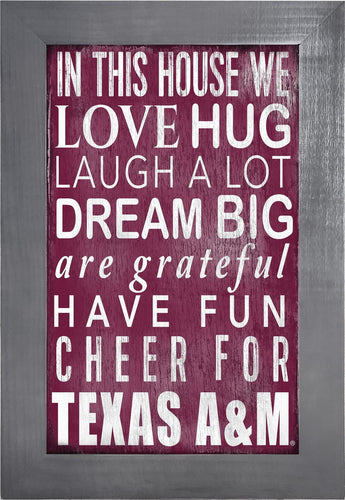 Texas A&M Aggies 0725-Color In This House 11x19