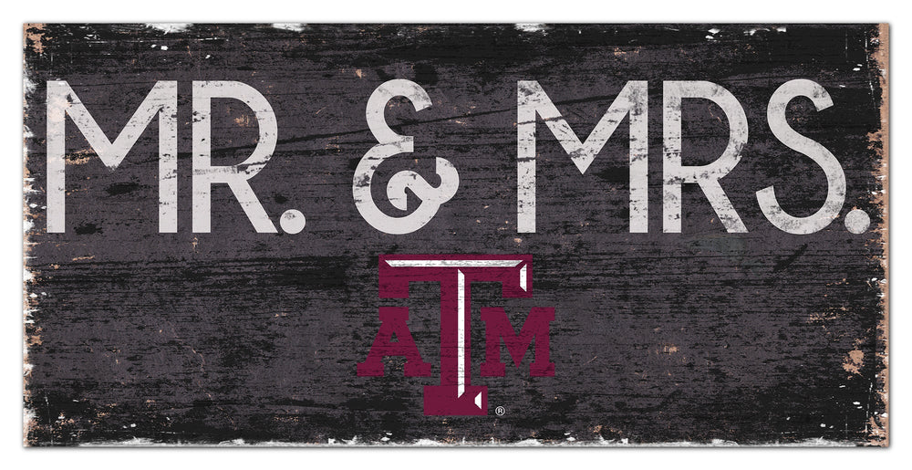 Texas A&M Aggies 0732-Mr. and Mrs. 6x12