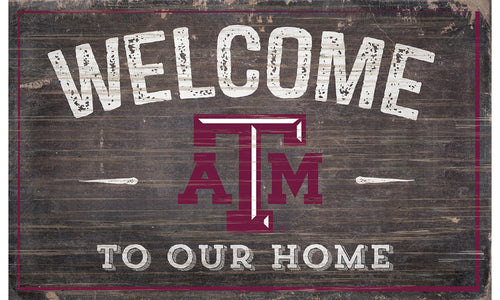 Texas A&M Aggies 0913-11x19 inch Welcome Sign