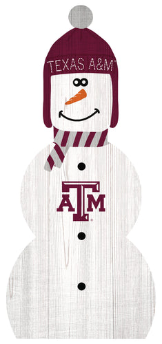 Texas A&M Aggies 0926-Snowman 33in Leaner