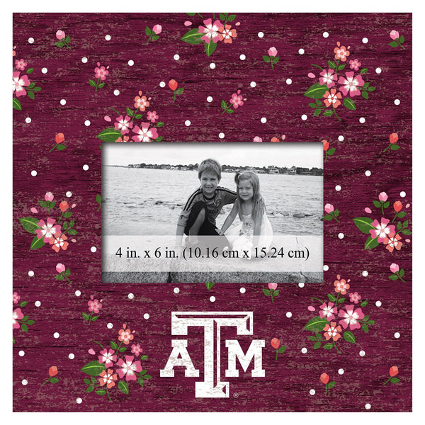 Texas A&M Aggies 0965-Floral 10x10 Frame