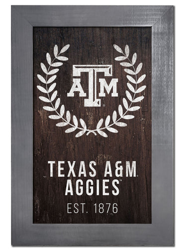 Texas A&M Aggies 0986-Laurel Wreath 11x19