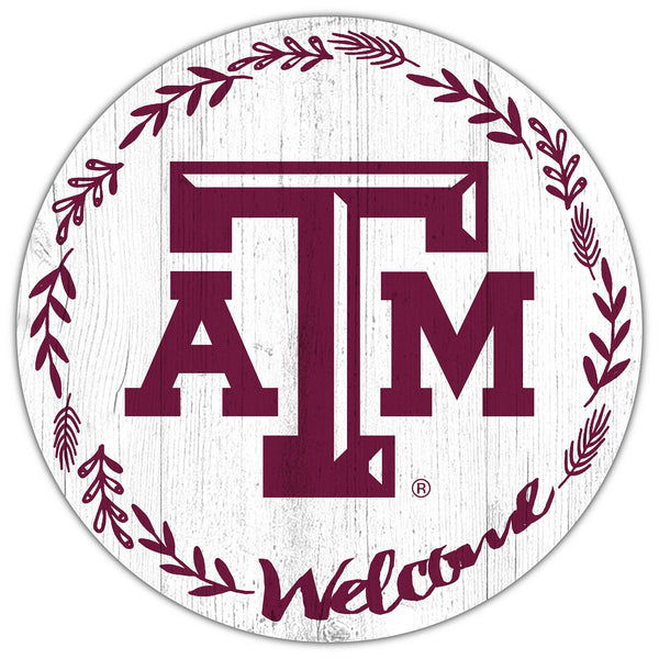 Texas A&M Aggies 1019-Welcome 12in Circle