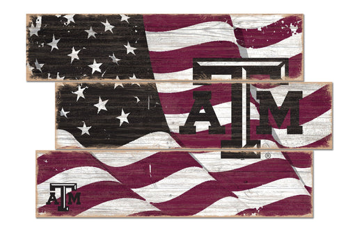 Texas A&M Aggies 1028-Flag 3 Plank