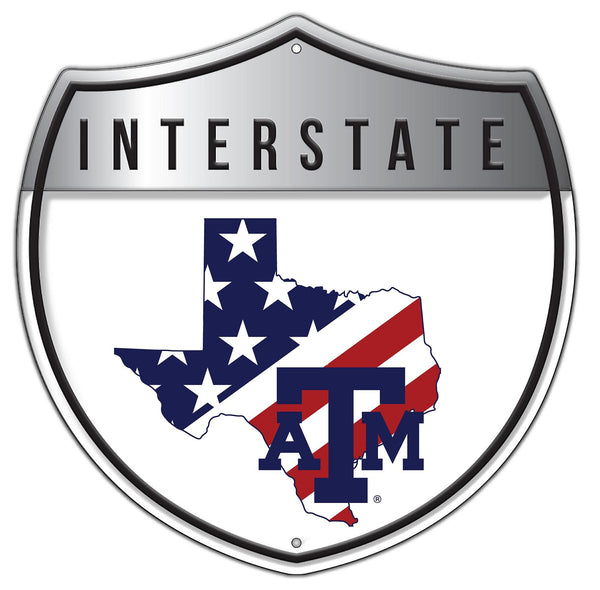 Texas A&M Aggies 2006-Patriotic interstate sign