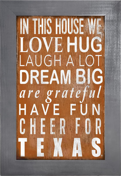 Texas Longhorns 0725-Color In This House 11x19