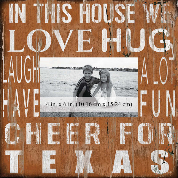 Texas Longhorns 0734-In This House 10x10 Frame