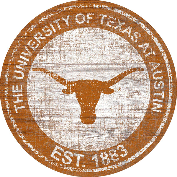 Texas Longhorns 0744-Heritage Logo Round