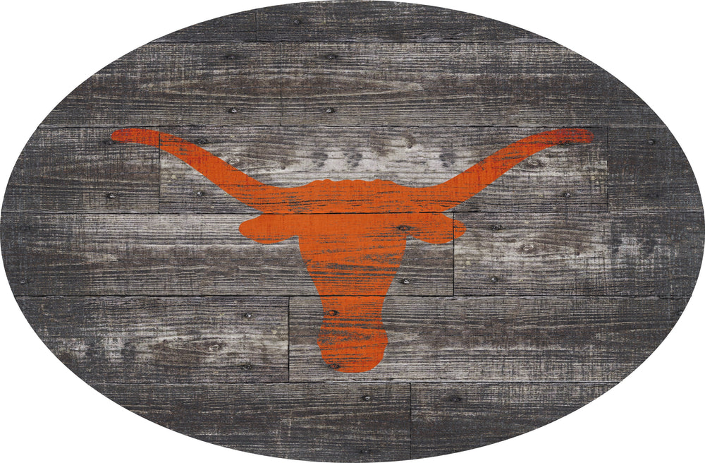 Texas Longhorns 0773-46in Distressed Wood Oval