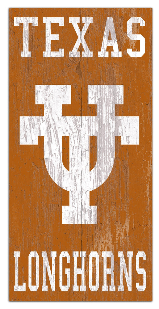Texas Longhorns 0786-Heritage Logo w/ Team Name 6x12