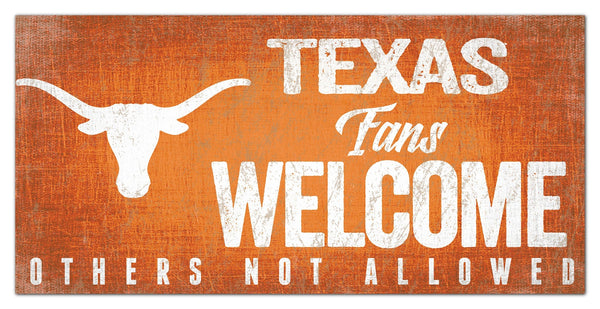 Texas Longhorns 0847-Fans Welcome 6x12