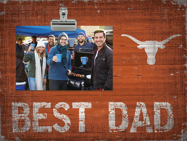 Texas Longhorns 0893-Best Dad Clip Frame