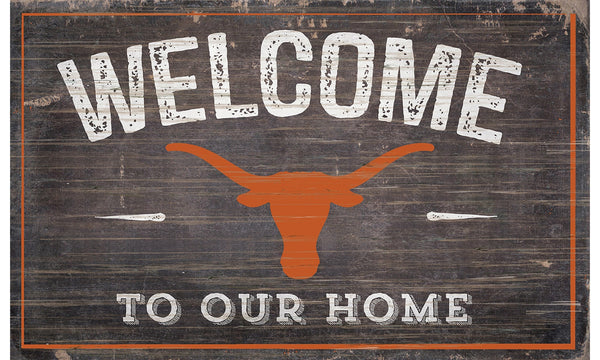 Texas Longhorns 0913-11x19 inch Welcome Sign