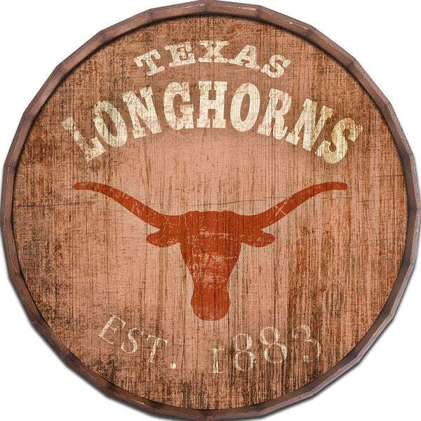 Texas Longhorns 0938-Est date barrel top 16"