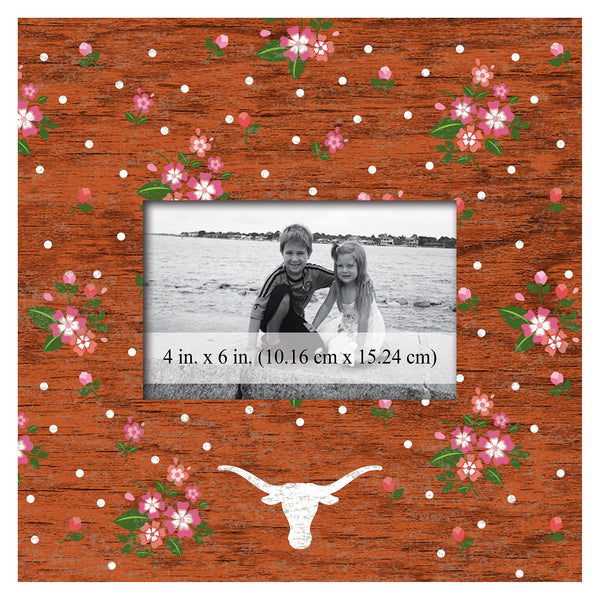Texas Longhorns 0965-Floral 10x10 Frame