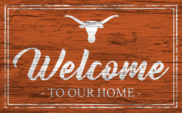 Texas Longhorns 0977-Welcome Team Color 11x19