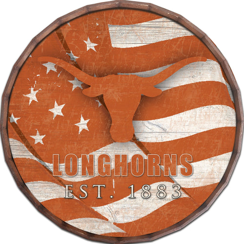 Texas Longhorns 1002-Flag Barrel Top 16"