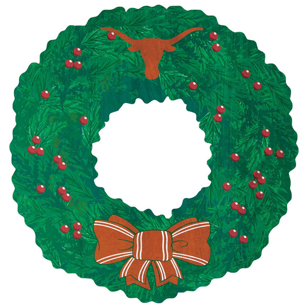 Texas Longhorns 1048-Team Wreath 16in