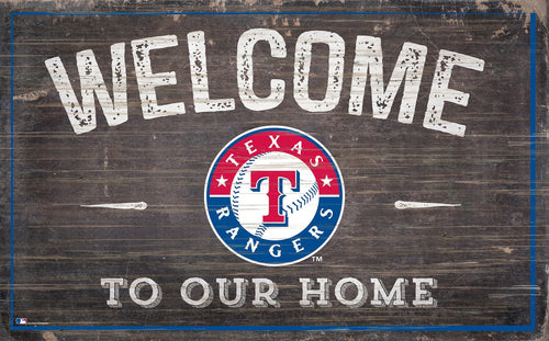Texas Rangers 0913-11x19 inch Welcome Sign