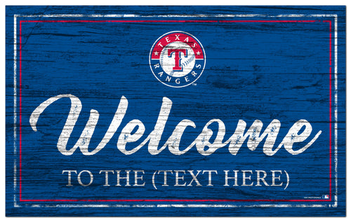 Texas Rangers 0977-Welcome Team Color 11x19