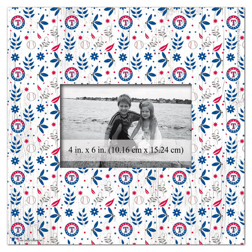 Texas Rangers 1004-Floral Pattern 10x10 Frame