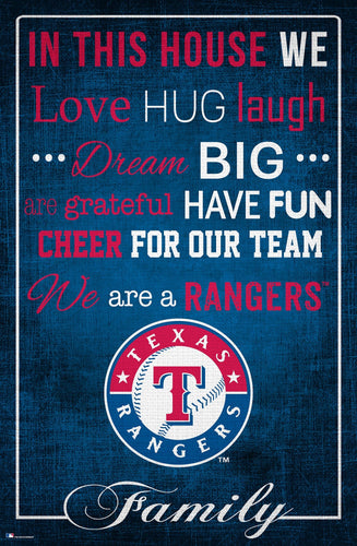 Texas Rangers 1039-In This House 17x26