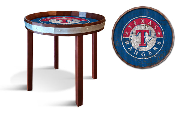 Texas Rangers 1092-24" Barrel top end table