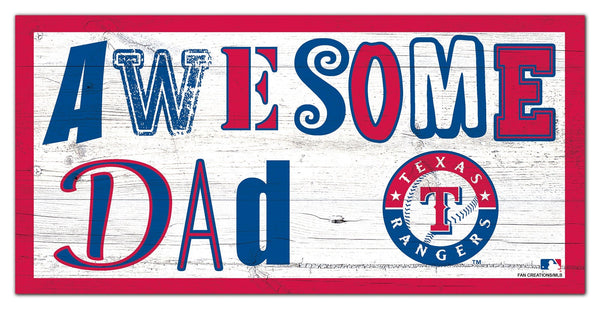 Texas Rangers 2018-6X12 Awesome Dad sign