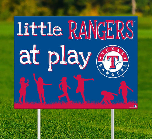 Texas Rangers 2031-18X24 Little fans at play 2 sided yard sign
