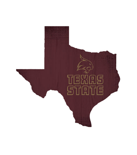 Texas State 0838-12in Team Color State