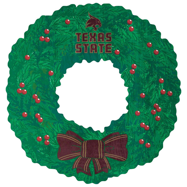 Texas State 1048-Team Wreath 16in