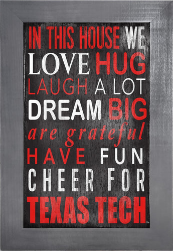 Texas Tech Red Raiders 0725-Color In This House 11x19
