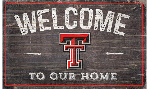 Texas Tech Red Raiders 0913-11x19 inch Welcome Sign