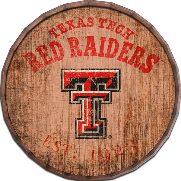 Texas Tech Red Raiders 0938-Est date barrel top 16"