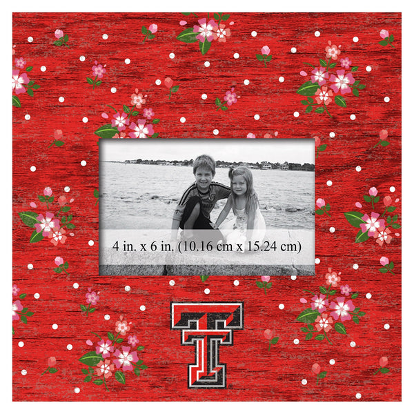 Texas Tech Red Raiders 0965-Floral 10x10 Frame
