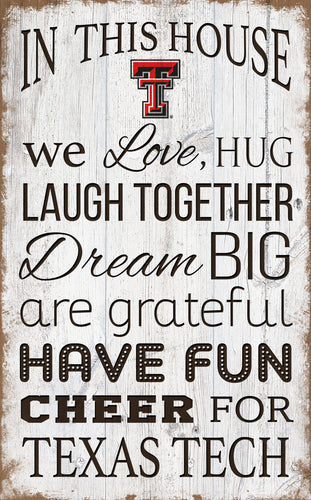 Texas Tech Red Raiders 0976-In This House 11x19