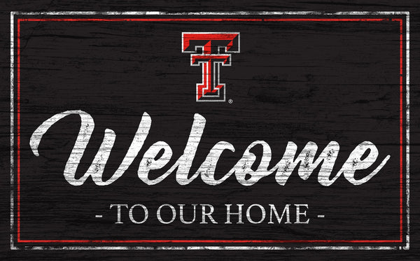 Texas Tech Red Raiders 0977-Welcome Team Color 11x19