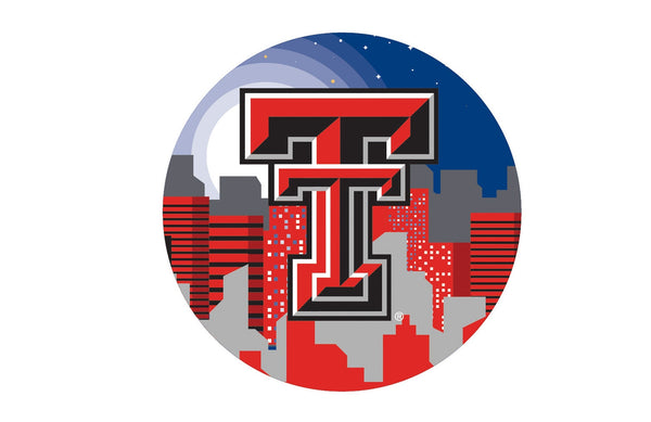 Texas Tech Red Raiders 1018-Landscape 12in Circle