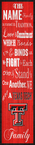 Texas Tech Red Raiders P0891-Family Banner 6x24