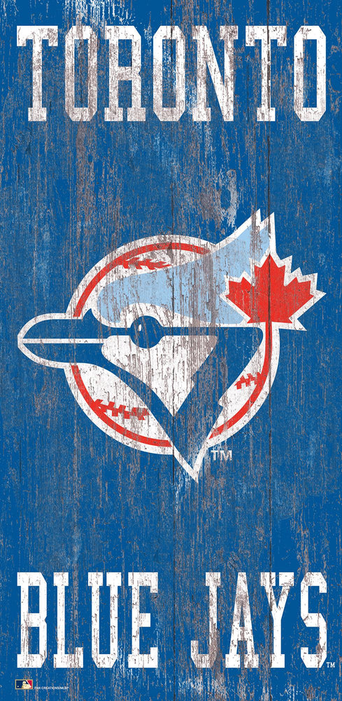 Toronto Blue Jays 0786-Heritage Logo w/ Team Name 6x12