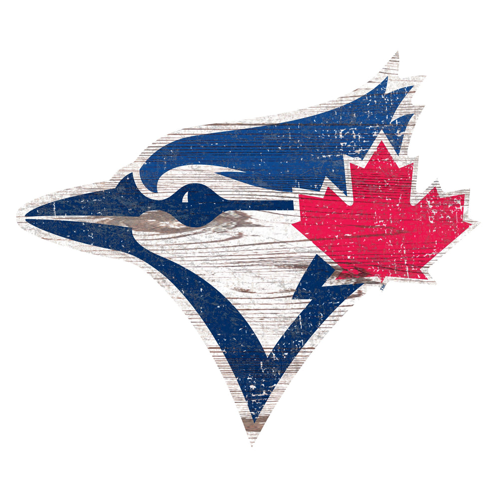 Toronto Blue Jays 0843-Distressed Logo Cutout 24in