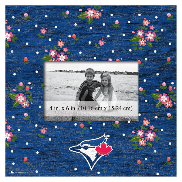 Toronto Blue Jays 0965-Floral 10x10 Frame