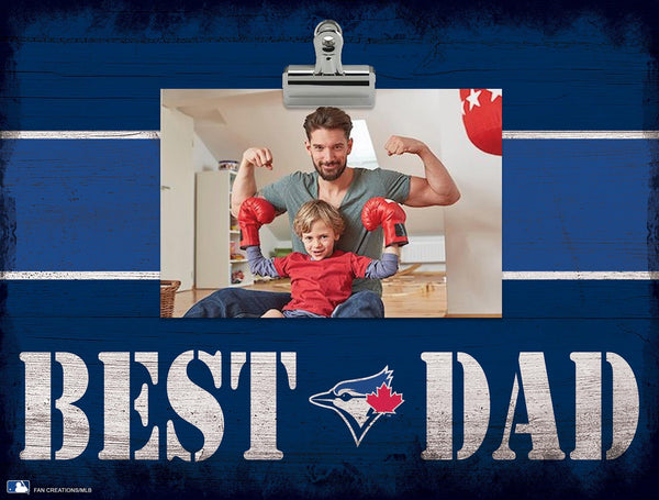 Toronto Blue Jays 2016-Best Dad Striped Clip Frame