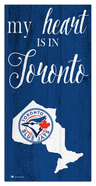 Toronto Blue Jays 2029-6X12 My heart state sign