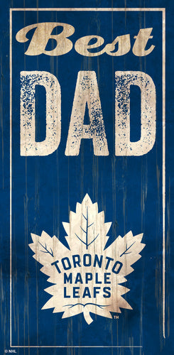 Toronto Maple Leafs 0632-Best Dad 6x12