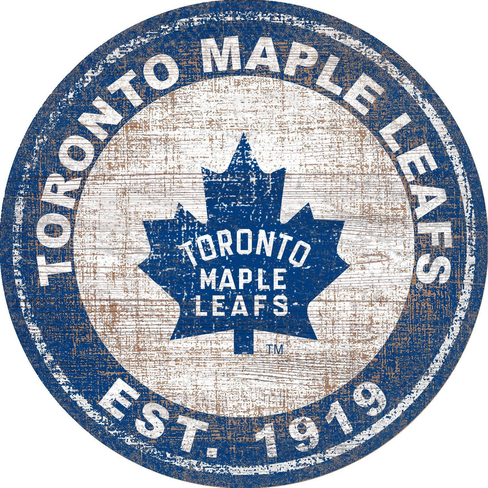 Toronto Maple Leafs 0744-Heritage Logo Round
